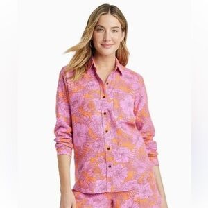 UNIVERSAL THREAD Pink Floral Long Sleeve Button Down Shirt